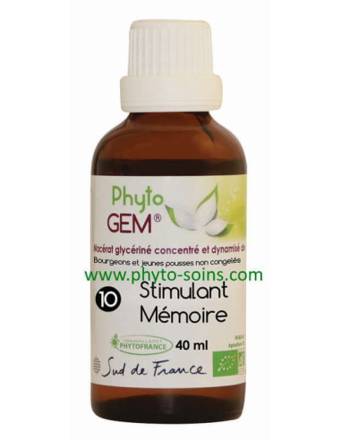 phyto'gem 10 stimulant mémoire laboratoire phytofrance | phyto-soins