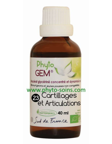 phyto'gem 23 cartilages et articulation laboratoire phytofrance | phyto-soins