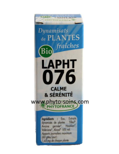 LAPHT 076 Calme et sérénité laboratoire phytofrance
