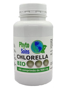 180 Comprimés de Chlorella BIO 500mg - Phyto-soins