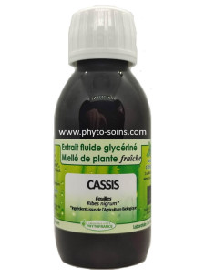 Extrait fluide glycériné miellé de Cassis BIO et fraiche