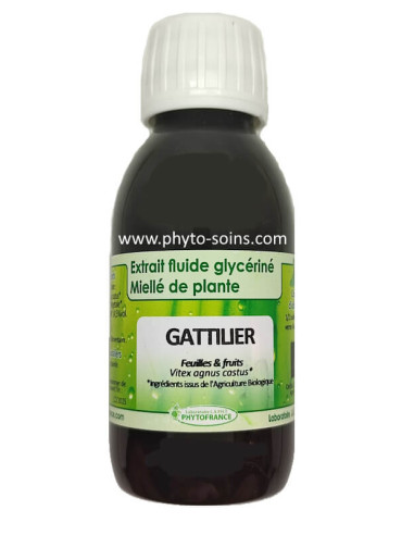 Extrait fluide glycériné miellé de Gattilier BIO