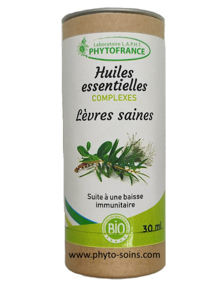 complexe d'huiles essentielles pour l'herpès labial (boutons de fièvre)