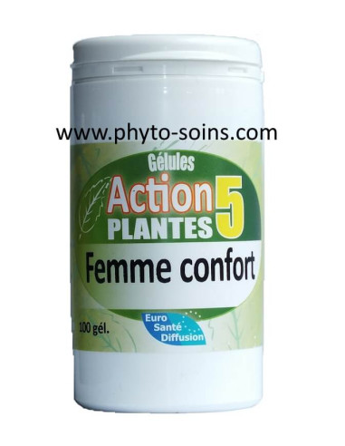Gélules action 5 plantes femme confort: pour des règles sans douleur