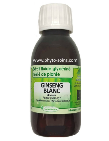 Extrait fluide glycériné miellé de Ginseng blanc BIO