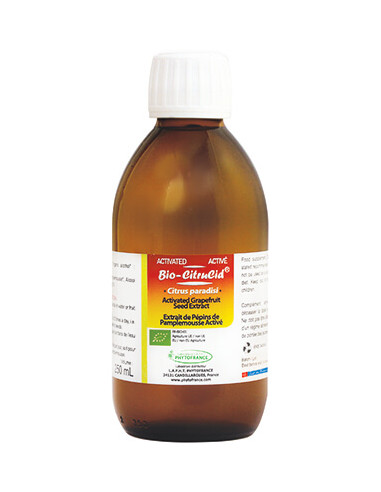 Bio-CitruCid : le seul extrait de pépins de pamplemousse activé 150ml