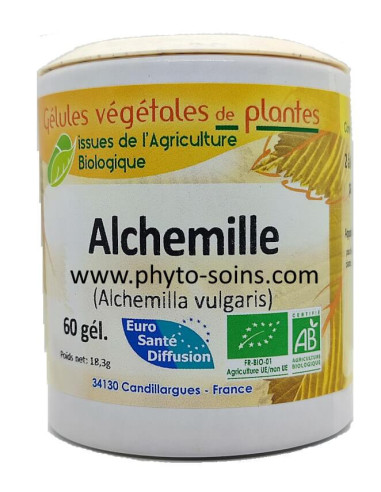 Boite de 60 Gélules d'Alchémille BIO (Alchémilla vulgaris) 230mg