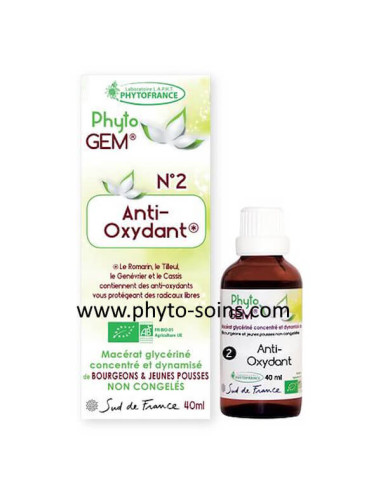 Phyto'gem 2 anti-oxydant laboratoire phytofrance | phyto-soins