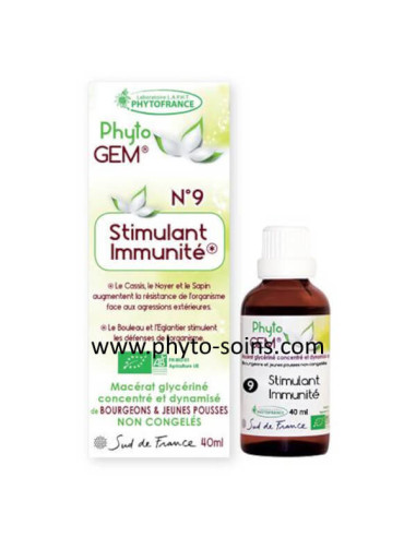 Phyto'gem 9 stimulant immunité BIO phytofrance phyto-soins