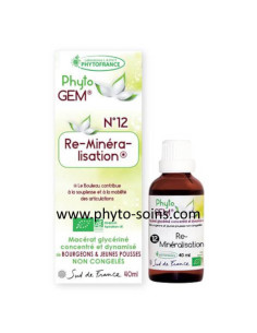 Phyto'gem 12 reminéralisant BIO phytofrance phyto-soins