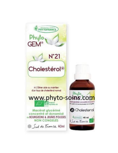 Phyto'gem BIO n°21 cholesterol phytofrance phyto-soins