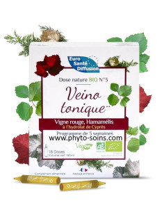 Doses nature BIO n°3 Veino tonique phytofrance sur phyto-soins.com