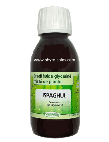 Extrait fluide glycériné miellé d'Ispaghul (ou psyllium) constipation