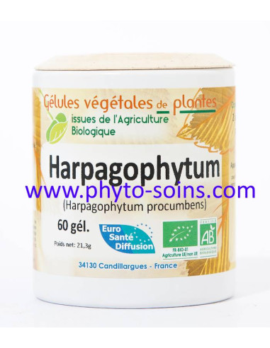 Boite de 60 gélules de racine d'Harpagophytum BIO 280mg