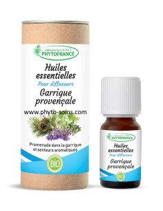 Mélange d'huiles essentielles BIO garrigue provençale pour diffuseur phytofrance phyto-soins