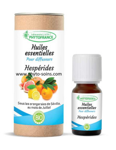 Mélange d'huiles essentielles BIO hespérides pour diffuseur phytofrance phyto-soins