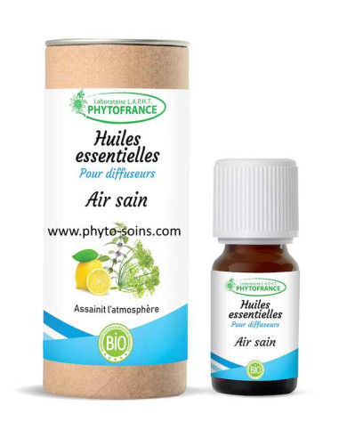 Mélange d'huiles essentielles BIO purifiant/air sain pour diffuseur phytofrance phyto-soins