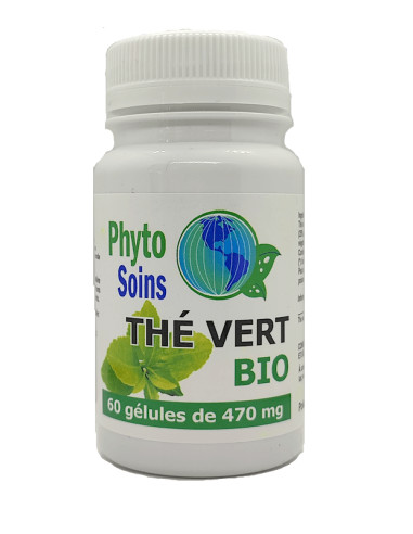 Gélules thé vert BIO riche en anti-oxydant (1 mois) phyto-soins