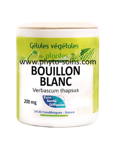 Boite de 100 gélules de fleurs de Bouillon blanc 200mg phytofrance