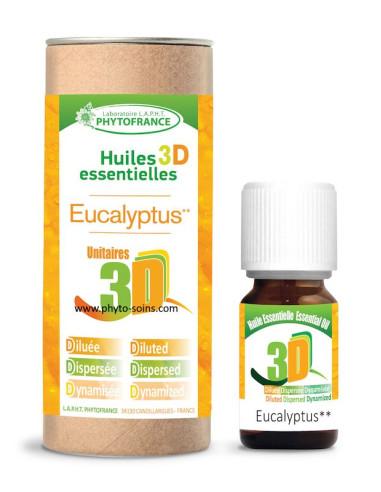 Huile essentielle 3D Eucalyptus globuleux (solution buvable)- 10ml - phytofrance