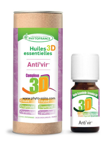 Huiles essentielles 3D: anti'vir - 10ml - phytofrance