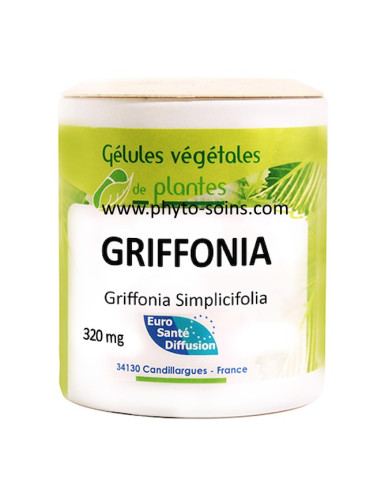 Boite de 100 gélules de Griffonia (Griffonia Simplicifolia) 320mg phytofrance