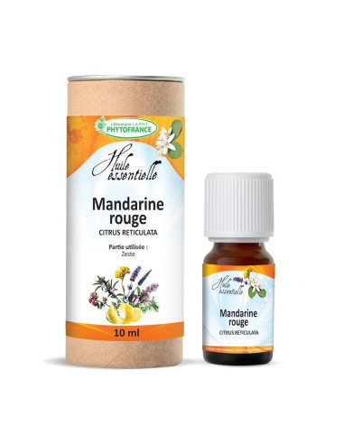 Huile essentielle de Mandarine rouge BIO, pure et naturelle phytofrance par phyto-soins