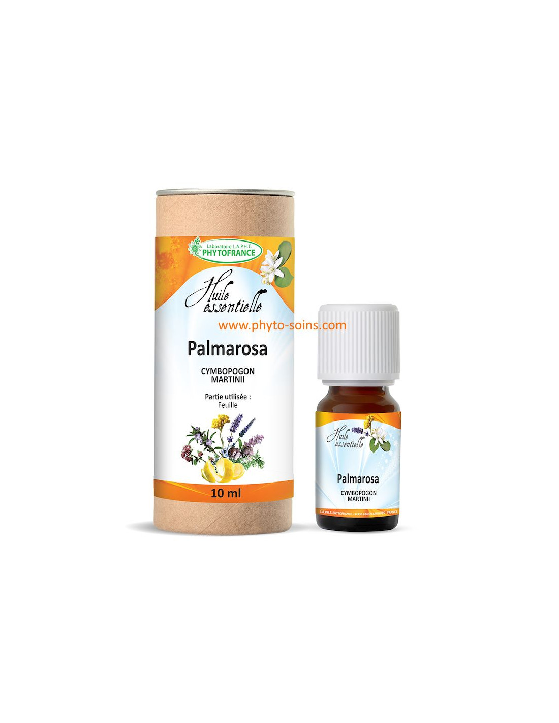 Huile essentielle de Palmarosa BIO, pure et naturelle
