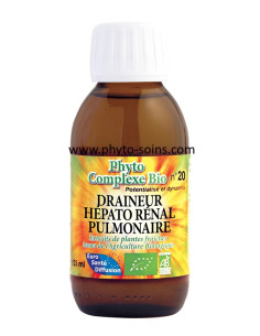 phyto-complexe draineur hépato-rénal pulmonaire BIO laboratoire phytofrance | phyto-soins