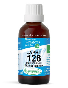 LAPHT 126 BIO Foie- Vésicule biliaire - Intestin phytofrance par phyto-soins