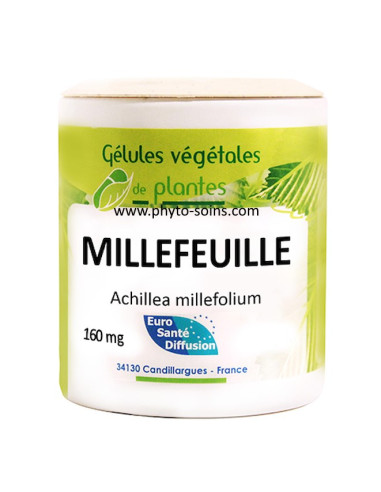 Boite de 100 gélules de Millefeuille (Achillea millefolium) 160mg phytofrance par phyto-soins