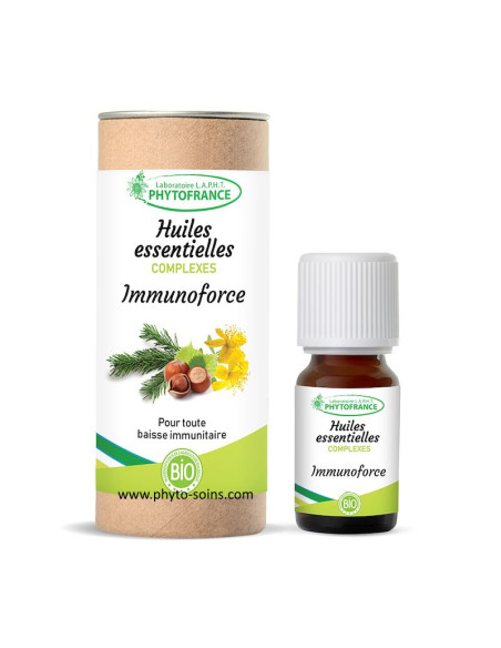 Complexe d'huiles essentielles BIO immunoforce phytofrance par phyto-soins