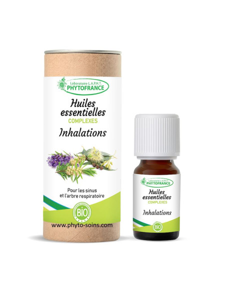 Complexe d'huiles essentielles BIO inhalation phytofrance par phyto-soins