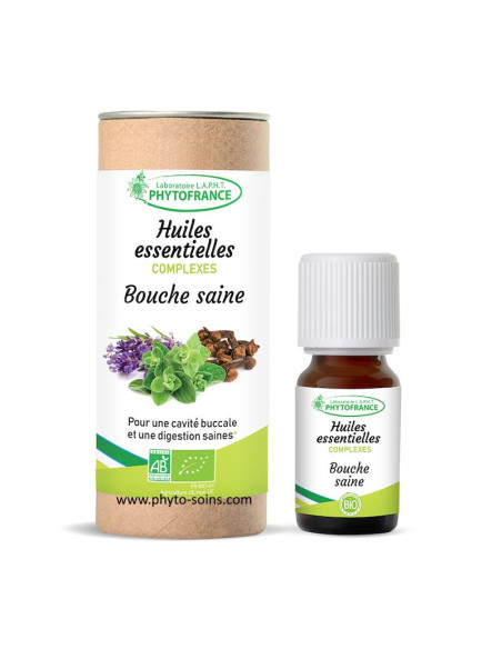 Complexe d'huiles essentielles BIO bouche saine phytofrance