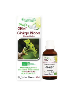 Macérat glycériné concentré de Ginkgo biloba BIO phytofrance par phyto-soins