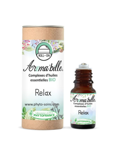 Aroma bille huiles essentielles relax anti stress BIO phytofrance par phyto-soins