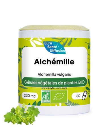 Boite de Gélules d'Alchémille BIO (Alchémilla vulgaris) 230mg