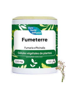 Boite de gélules de Fumeterre (Fumaria officinalis plante entière) 220mg