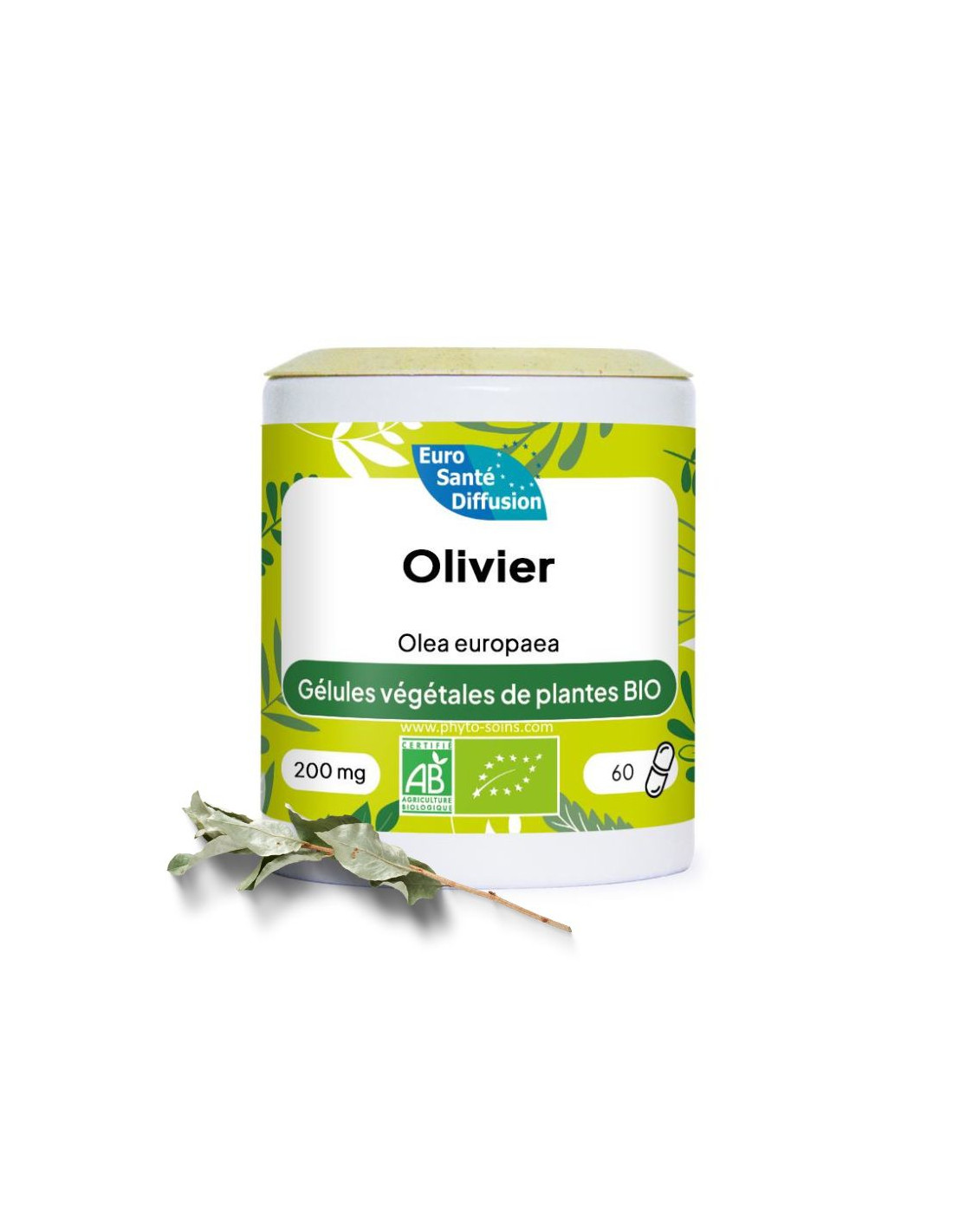 Boite de 60 ou 250 gélules d'olivier BIO 200mg - Phytofrance