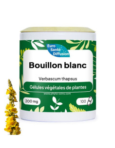 Boite de 100 ou 250 gélules de fleurs de Bouillon blanc 200mg phytofrance