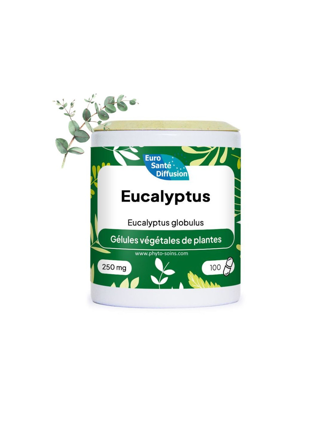 Boite de 100 ou 250 gélules d'Eucalyptus (eucalyptus globulus) 250mg