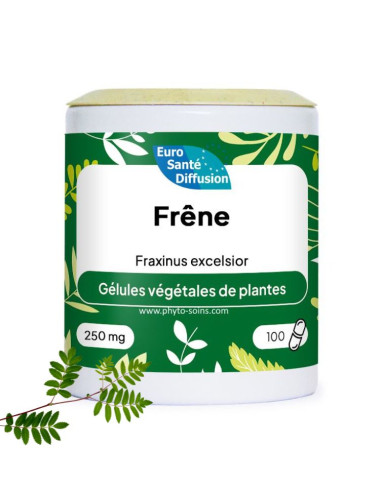 Boite de 100 ou 250 gélules de Frêne élevé (Fraxinus excelsior) 250mg phytofrance