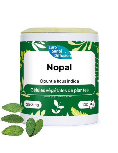 Boite de 100 ou 250 gélules de Nopal (Figuier de Barbarie) 250mg phytofrance