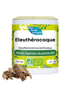 Boite de 60 ou 250 gélules d'Eleuthérocoque (Eleutherococcus senticosus) BIO 220mg phytofrance