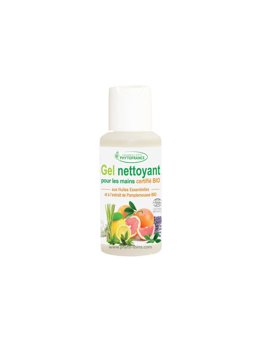 Gel nettoyant BIO 100% naturel pour les mains