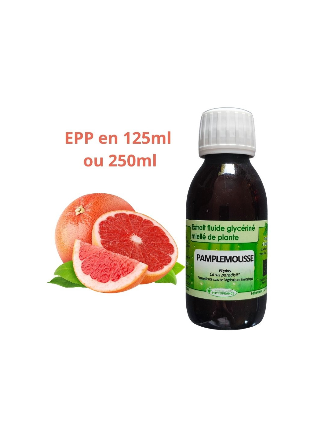 Extrait de pépins de pamplemousse BIO - Phytofrance - Phytofrance