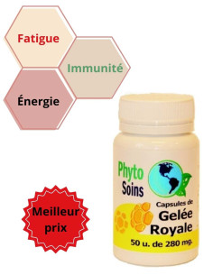 50 Gélules de gelée royale 200mg - Phyto-soins