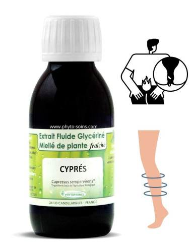 Extrait fluide glycériné miellé de Cyprès frais et BIO phytofrance par phyto-soins