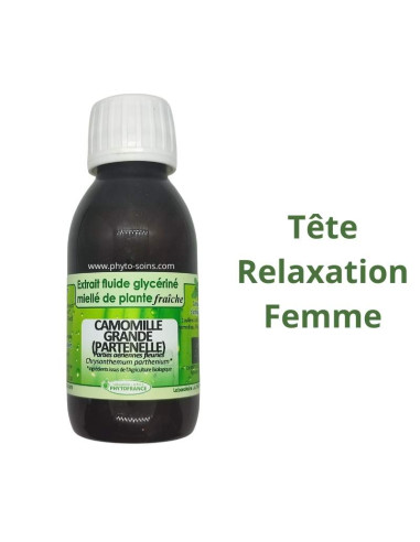 Extrait fluide glycériné miellé de Camomille grande (Partenelle) fraiche et BIO - Phytofrance