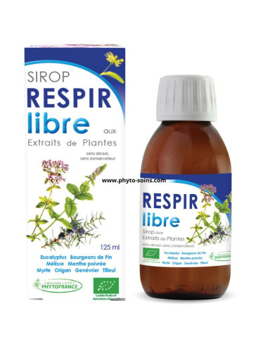 Sirop Respir Libre aux extraits de plantes BIO - Phytofrance